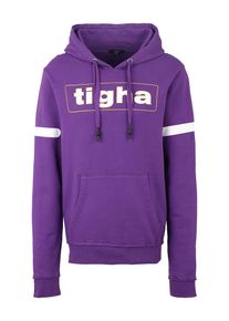 tigha, Herren Sweatshirt 'AKIO', Gelb / Lila / Weiß