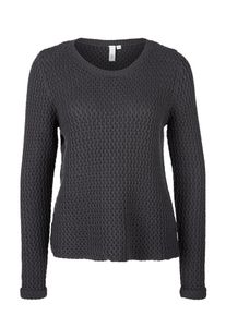 Q/S Designed By, Damen Pullover, Schwarz