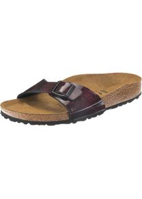 Birkenstock, Damen Pantoletten 'Madrid', Bordeaux / Schwarz
