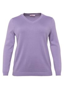sheego Basic, Damen Pullover, Helllila