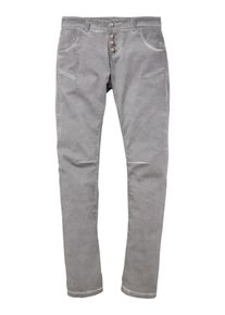 Country Line, Damen Trachtenhose mit Knöpfen in Hirschhornoptik, Grau