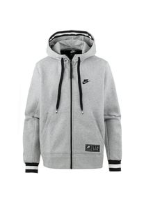 Nike Sportswear, Herren Sweatjacke 'Nike Air', Graumeliert / Schwarz / Weiß