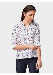 Tom Tailor, Damen Bluse, Mischfarben / Weiß