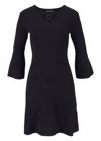 Melrose, Damen Strickkleid, Schwarz