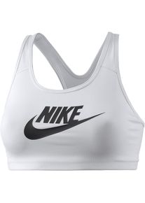 Nike, Damen Sport-BH 'Pro Classic Swoosh Futura', Schwarz / Weiß