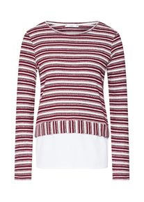 EDC by Esprit, Damen Shirt, Creme / Bordeaux