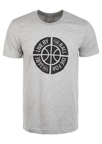 adidas Performance, Herren T-Shirt 'Live By Ball', Grau / Schwarz
