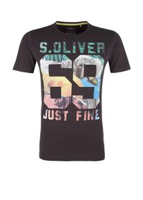 s.Oliver RED LABEL, Herren T-Shirt, Blau / Gelb / Grau / Hellpink / Schwarz