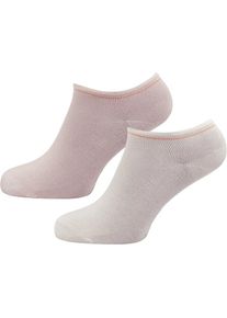 Marc O'Polo Marc O'Polo, Damen Socken 'Maira', Koralle / Pastellpink / Wei&szlig;