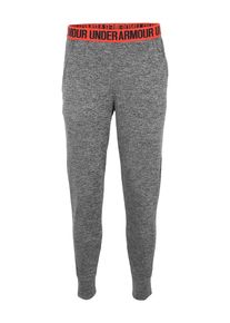 Under Armour, Damen Trainingshose 'HeatGear Play Up Twist', Dunkelgrau / Hellrot