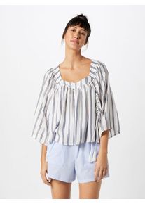Guess, Damen Bluse 'WILLA', Blau / Weiß