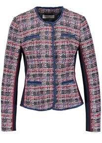 Gerry Weber, Damen Blazer, Blaumeliert / Pinkmeliert / Schwarzmeliert / Weißmeliert