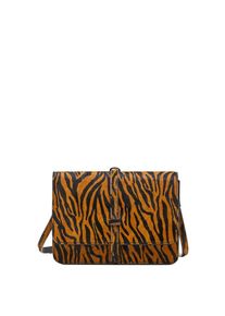 Mango, Damen Tasche 'Min Tigre', Orange / Schwarz