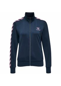 Hummel, Damen Sweatjacke 'Nelly', Nachtblau / Dunkellila / Pastellpink