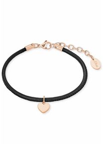 s.Oliver RED LABEL, Damen Armband 'Herz, 2018561', Rosegold / Schwarz
