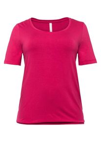 sheego Basic, Damen T-Shirt, Neonpink