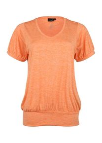 Active By Zizzi, Damen T-Shirt 'RANCISCO', Orange