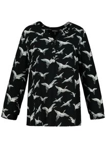 Ulla Popken, Damen Tunika, Schwarz