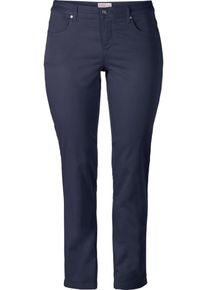 sheego Basic, Damen Basic Stretch-Hose "Die Gerade", Dunkelblau