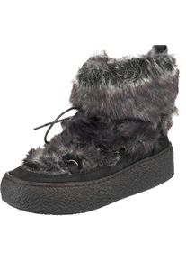 Buffalo, Damen Winterstiefel, Grau / Hellgrau / Dunkelgrau / Schwarzmeliert