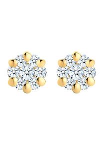 Diamore, Damen Ohrringe, Gold / Weiß
