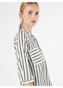 Véro Moda VERO MODA, Damen Streifenbluse 'VMErika', Grau / Weiß