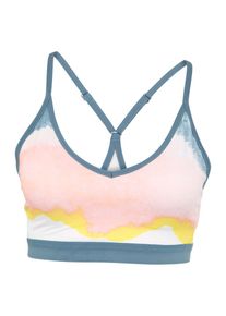 Nike, Damen Sport-BH 'INDY ARTIST', Blau / Gelb / Rosa / Weiß
