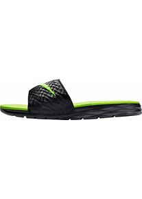 Nike Sportswear, Herren Badesandale 'Benassi Solarsoft', Neongr&uuml;n / Schwarz