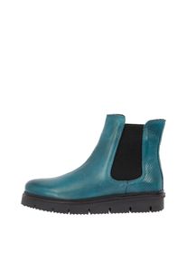 Bianco, Damen Chelsea Boots, Petrol / Schwarz