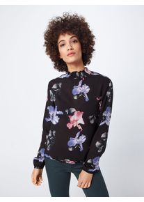 Q/S Designed By, Damen Bluse, Mischfarben / Schwarz
