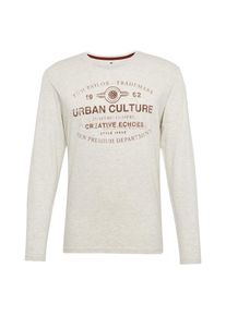 Tom Tailor, Herren T-Shirt, Nude / Dunkelrot