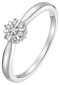 Christ, Damen Ring 'Diamonds', Silber / Weiß