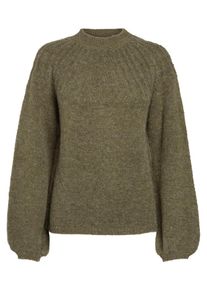 Pieces, Damen Pullover, Oliv