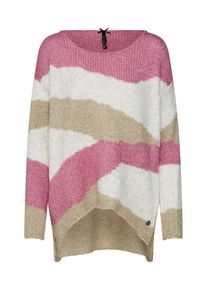 Key Largo, Damen Pullover, Camel / Ros&eacute; / Wei&szlig;