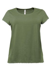 sheego Basic, Damen T-Shirt, Khaki