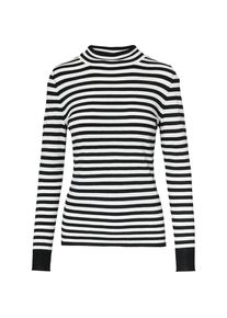 Ci comma Casual Identity, Damen Pullover, Schwarz / Wei&szlig;
