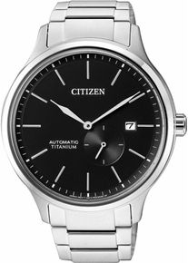 Citizen, Herren Automatikuhr 'NJ0090-81E', Schwarz / Silber