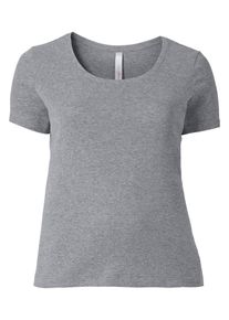 sheego Casual, Damen T-Shirt, Graumeliert