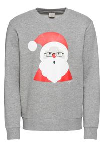 Jack & Jones JACK & JONES, Herren Sweatshirt 'JORKRITTERXMAS SWEAT CREW NECK', Hellgrau