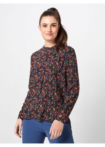 Tom Tailor Denim, Damen Bluse, Gelb / Dunkellila / Rot / Schwarz
