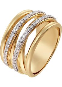 Christ, Damen ring, Gold / Weiß