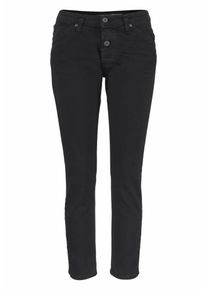 PLEASE, Damen Boyfriend-Jeans 'P06D', Black Denim