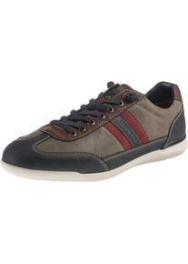 Bugatti, Damen Sneakers Low 'River Evo', Nachtblau / Braun / Greige / Dunkelrot