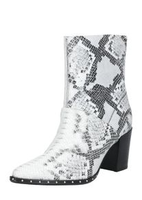 Bronx, Damen Stiefelette 'Snake', Grau / Schwarz