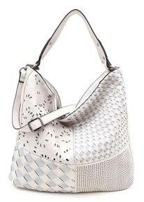 SURI FREY, Damen Hobo 'Tracey', Hellblau / Offwhite