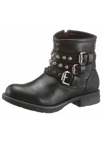 Tom Tailor, Damen Ankleboot in Leder-Optik, Schwarz