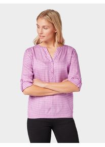 Tom Tailor, Damen Bluse, Lila / Weiß