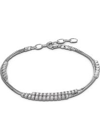 C-Collection, Damen Armband, Silber / Weiß