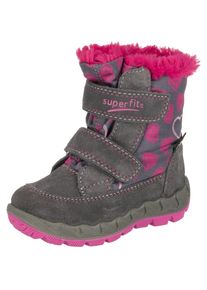 Superfit, Mädchen Winterstiefel, Grau / Pitaya