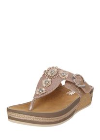 Rieker, Damen Pantolette, Hellbeige / Rosé
